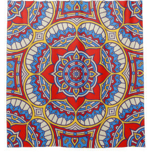 Ethnic floral, seamless bohemian pattern.