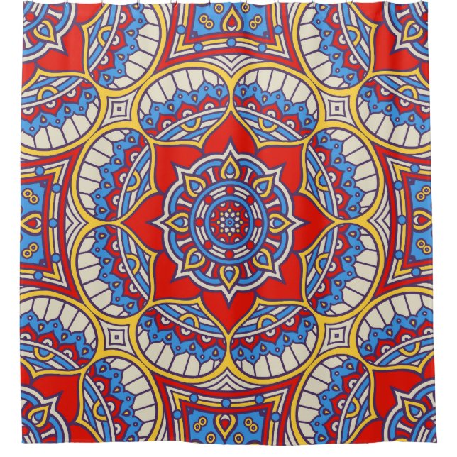 Ethnic floral, seamless bohemian pattern. (Front)