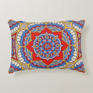 Ethnic floral, seamless bohemian pattern. accent pillow