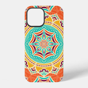 Ethnic floral seamless pattern iPhone 12 case
