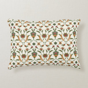 Ethnic Floral: Stylish Seamless Ornament. Accent Pillow
