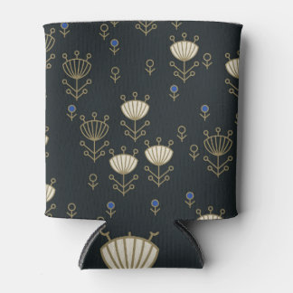 Ethnic Flowers: Vintage Ornamental Design Can Cooler