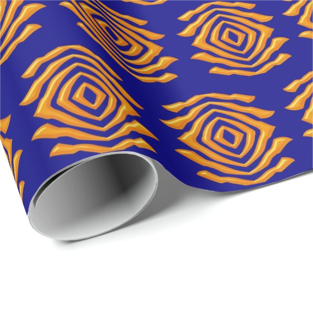 Ethnic Geometric Abstract Pattern Wrapping Paper (Roll Corner)