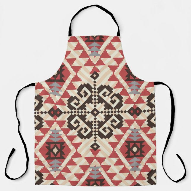 Ethnic Geometric: Abstract Seamless Apron (Front)