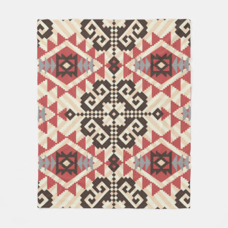 Ethnic Geometric: Abstract Seamless Fleece Blanket