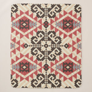 Ethnic Geometric: Abstract Seamless Sherpa Blanket
