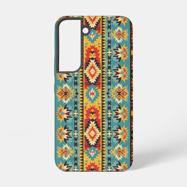 Ethnic Geometric Design Samsung Galaxy S22 Case (Back)