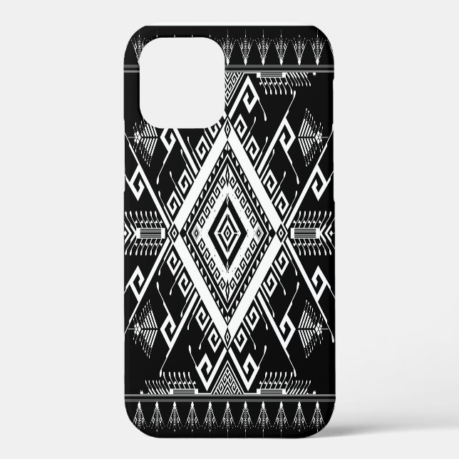 Ethnic geometric Indian border, abstract. Case-Mate iPhone Case (Back)