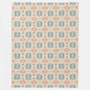 Ethnic Geometric Pattern Fleece Blanket