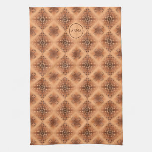 Ethnic geometric pattern. kitchen towel