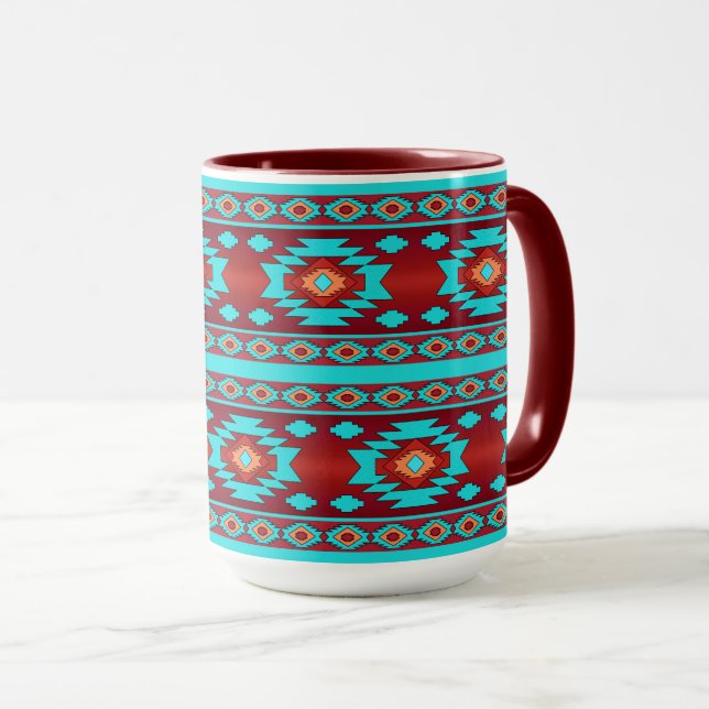 Ethnic geometric pattern. mug (Front Right)