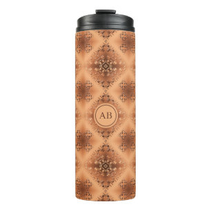 Ethnic geometric pattern. thermal tumbler