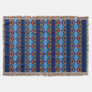 Ethnic geometric pattern. throw blanket