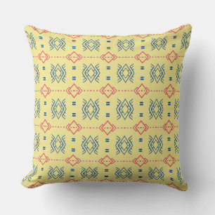 Ethnic Geometric Pattern Throw Pillow