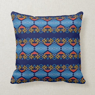 Ethnic geometric pattern. throw pillow