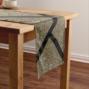 Ethnic Geometric Short Table Runner