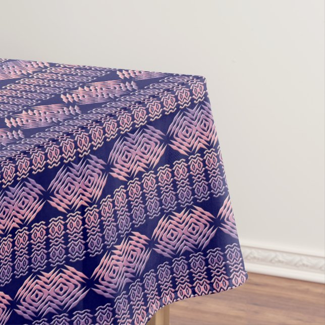 Ethnic Geometric Stripes African Tablecloth (In Situ)