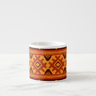 Ethnic geometric, traditional folk pattern. espresso cup
