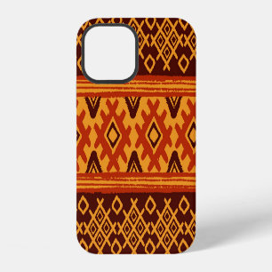 Ethnic geometric, traditional folk pattern. iPhone 12 case