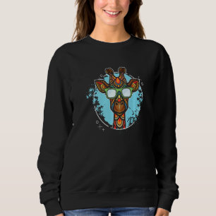 Ethnic Giraffe Hipster Giraffes Sweatshirt