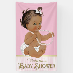 Ethnic Girl Baby Shower Banner