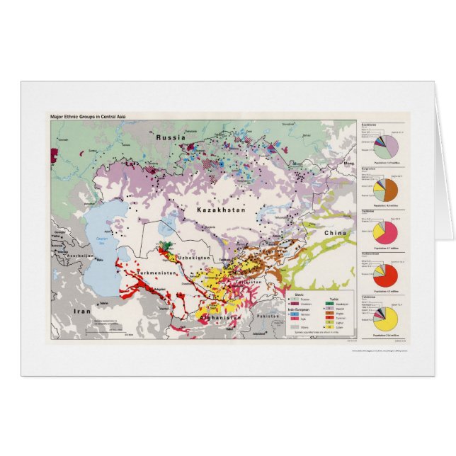 Ethnic Groups Asia Map 1993 (Front Horizontal)