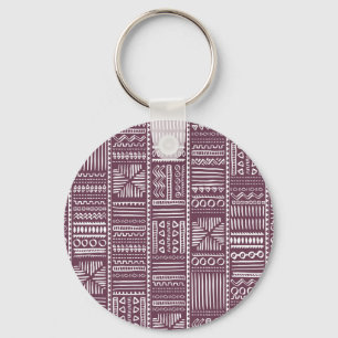 Ethnic hand drawn pattern: vintage style keychain