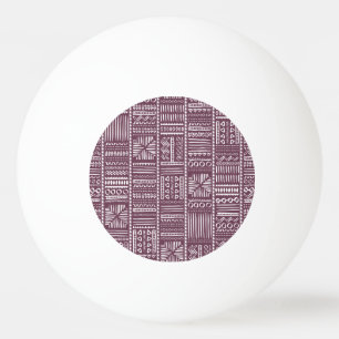 Ethnic hand drawn pattern: vintage style ping pong ball