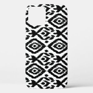 Ethnic hand-drawn, wrapping print pattern. iPhone 12 case