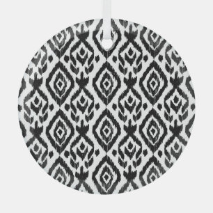 Ethnic hand-drawn, wrapping print pattern. glass ornament