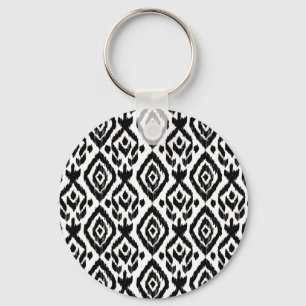 Ethnic hand-drawn, wrapping print pattern. keychain