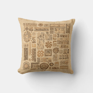 Ethnic handmade ornament throw pillow