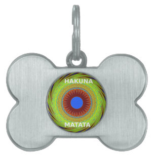 Ethnic Have a Nice Day and a Better Night Pet Name Tag