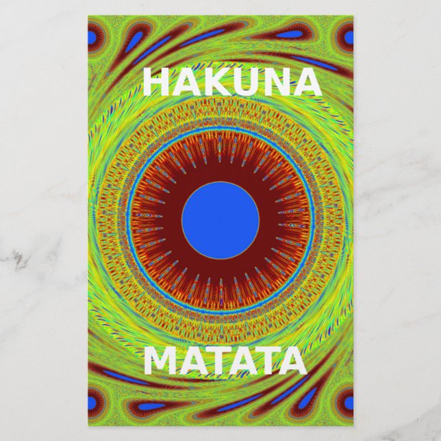 Ethnic Have a Nice Day and a Better Night Stationery (Front)