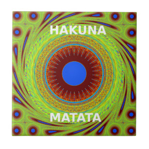 Ethnic Have a Nice Day and a Better Night Tile