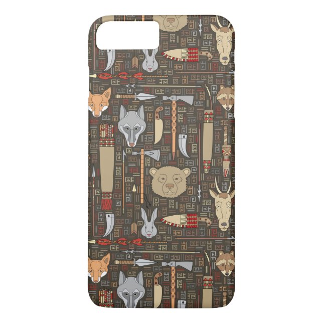 Ethnic Hunting Pattern Case-Mate iPhone Case (Back)
