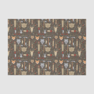 Ethnic Hunting Pattern Tissue Paper
