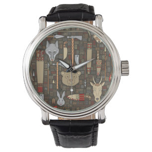 Ethnic Hunting Pattern Watch