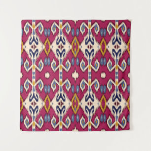 Ethnic ikat chevron pattern background Traditional Tapestry