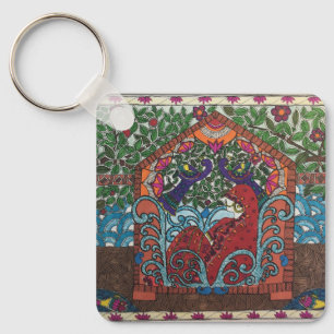 ethnic (Indian) bridal designs Keychain