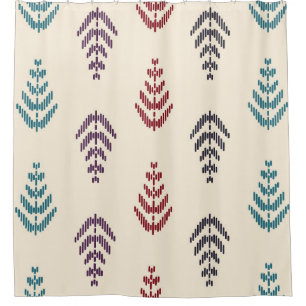 Ethnic leaf background art. Seamless pattern in tr