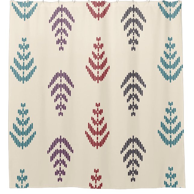 Ethnic leaf background art. Seamless pattern in tr (Front)