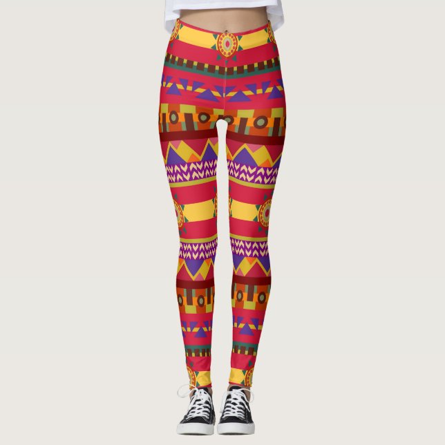 Ethnic Legging, Tribal Legging for women (Front)