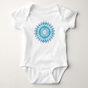 Ethnic mandala. baby bodysuit