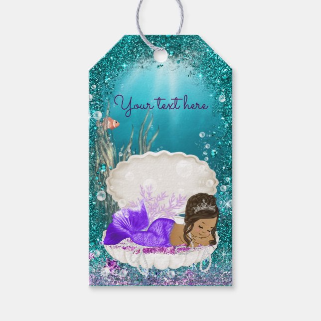 Ethnic Mermaid Gift Tags (Front)