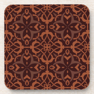 Ethnic modern geometric pattern coaster