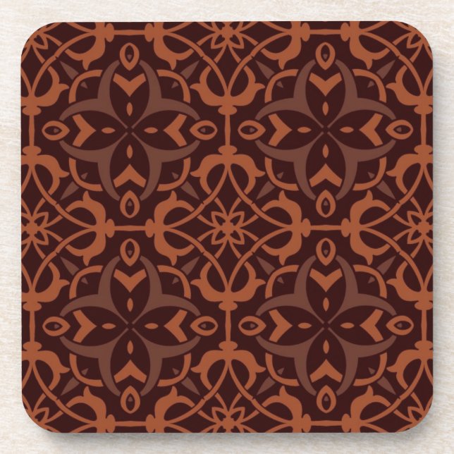 Ethnic modern geometric pattern coaster (Front)