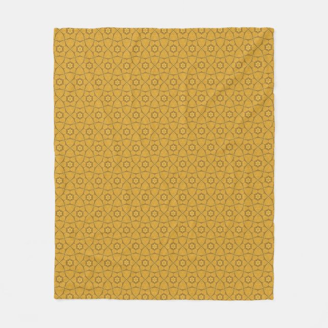 Ethnic modern geometric pattern fleece blanket (Front)