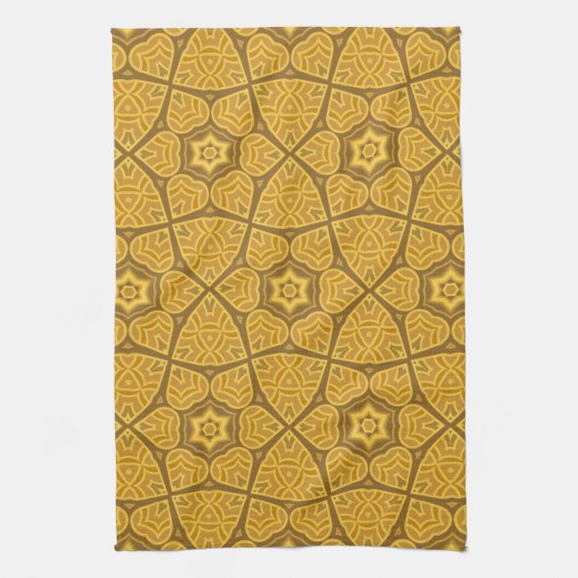 Ethnic modern geometric pattern kitchen towel (Vertical)