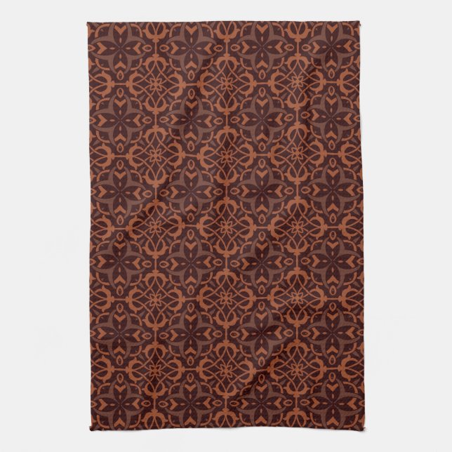 Ethnic modern geometric pattern kitchen towel (Vertical)